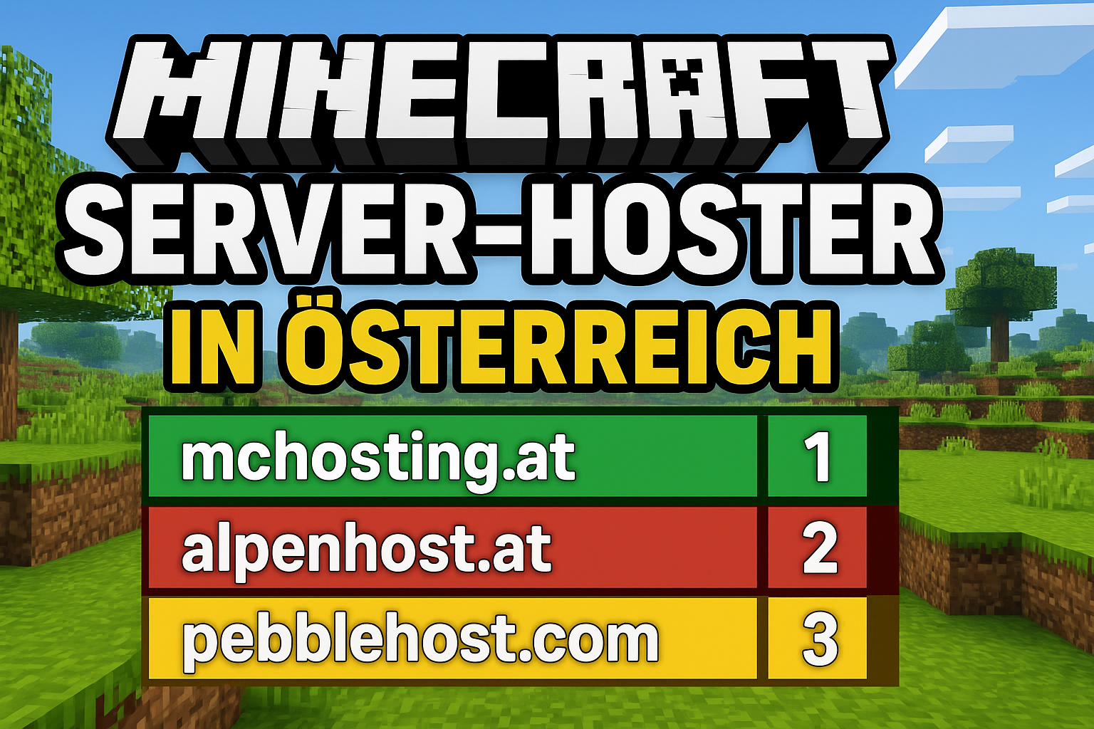 Minecraft Server Hoster Vergleich