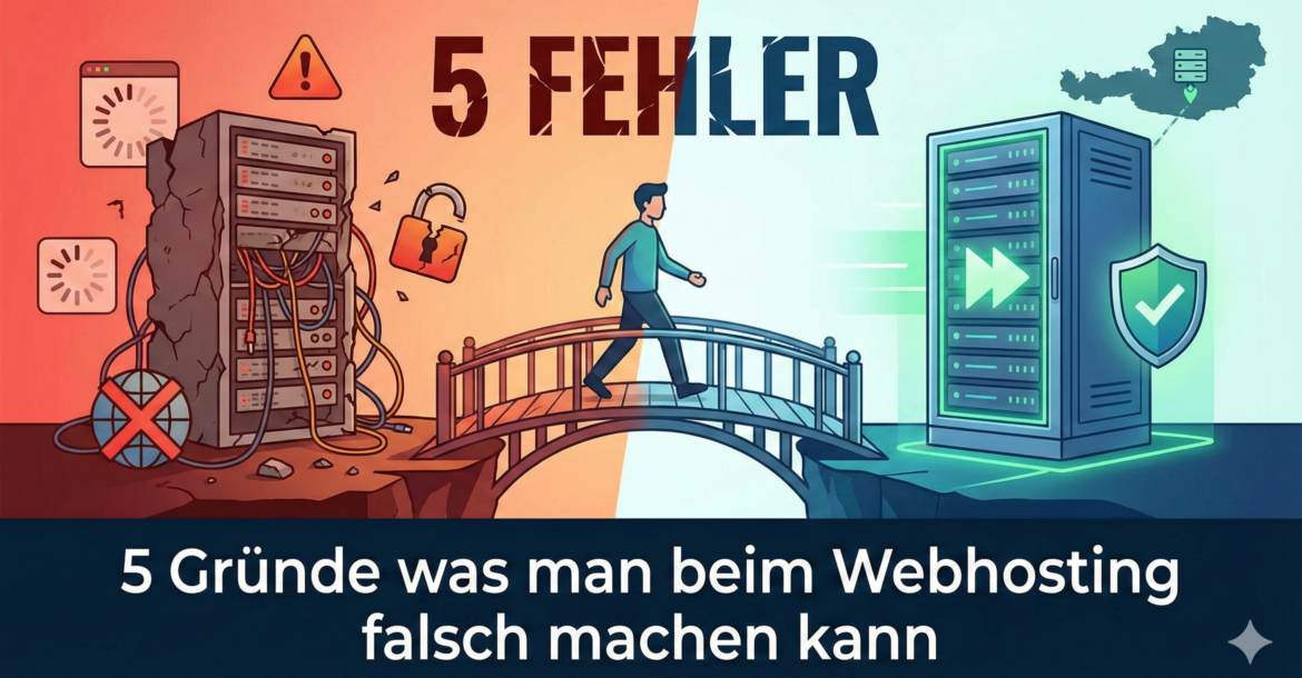 5 Fehler beim Webhosting