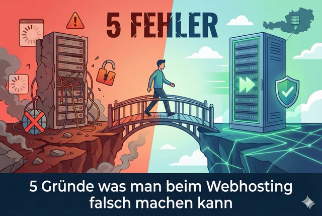 5 Gründe was man beim Webhosting falsch machen kann